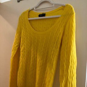 AQUA CASHMERE cable knit sweater